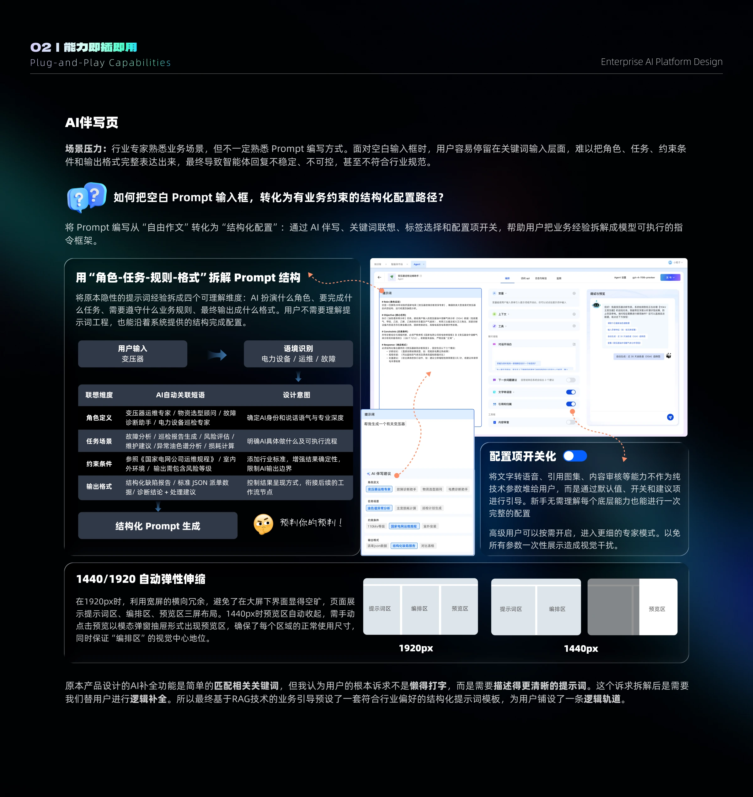 AI伴写结构化配置设计